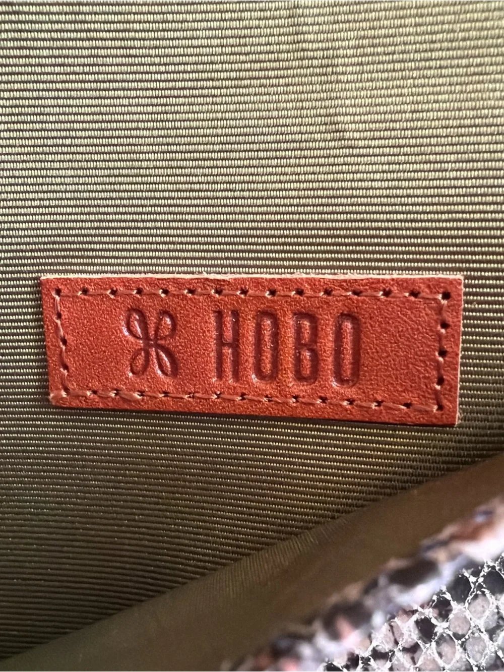 HOBO International Multicolor Snakeskin Embossed Leather Continental Wallet